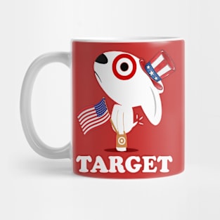 American Flag Bullseye Team Member Mug